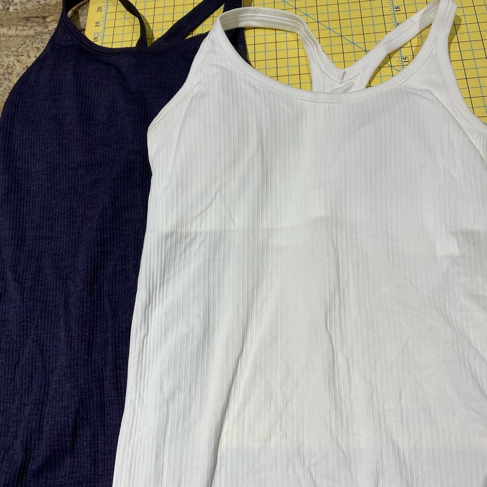2 Lululemon Ebb to Street Tank Top. EUC size 8